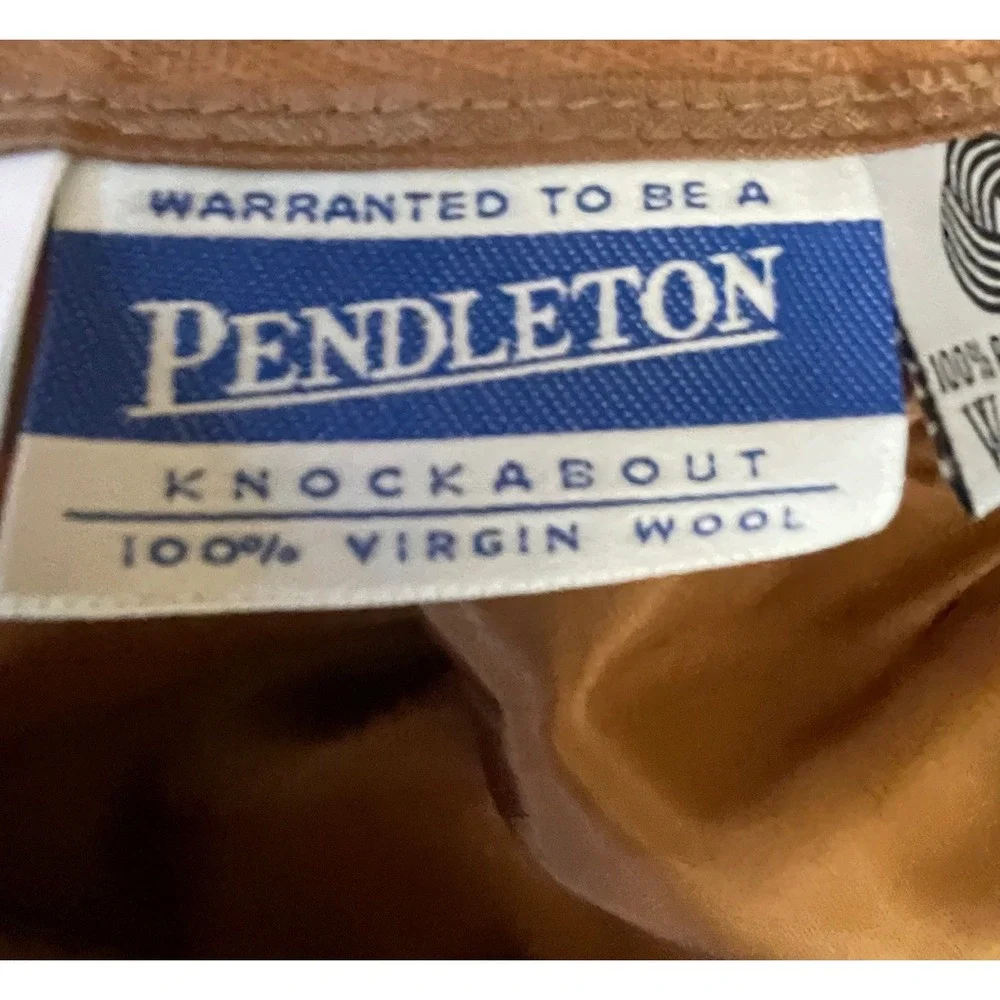 Pendleton Womens Skirt 14 Midi Camel Tan 100% Virgin Wool Vintage USA Modest